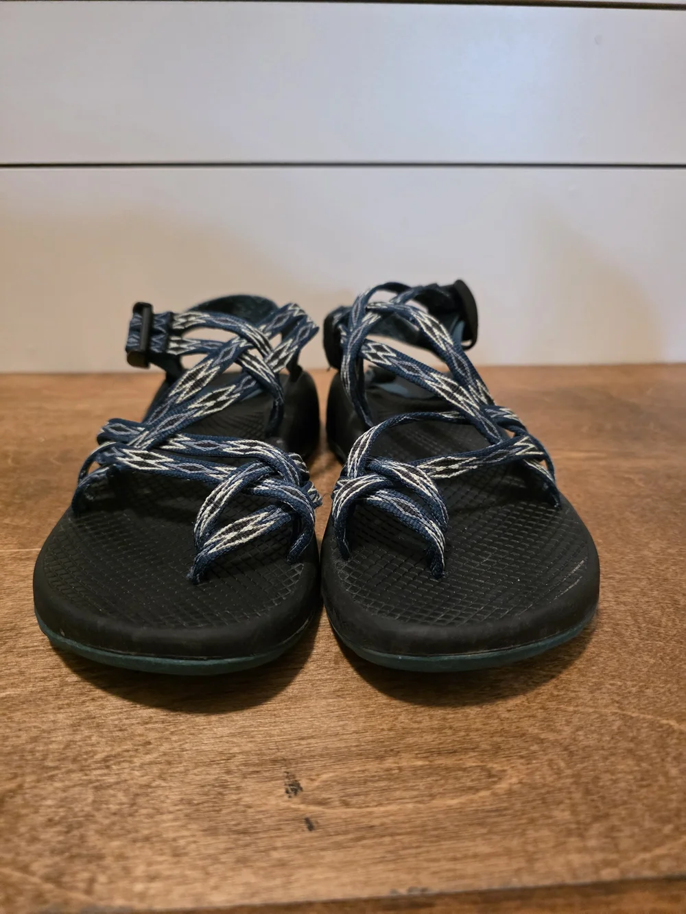 Chaco ZX2 Classic Women's Sandals Size 8 - Teal/Blue Geometric